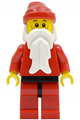 Santa with freckles, wearing red legs with black hips - hol012