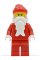 Santa with white bushy eyebrows, wearing red legs - hol013