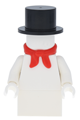 Snowman with legs made of 1 x 2 brick - hol021