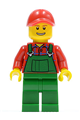 Farmer in Green Overalls