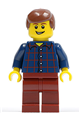 Male with Plaid Button Shirt