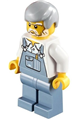 Overalls Sand Blue, Sand Blue Legs, Light Bluish Gray Male Hair, White Beard - hol032