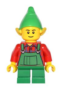Elf with green overalls hol044