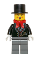 Caroler, Male - Tuxedo Shirt and Gold Watch Fob - hol064