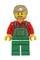 Farmer with Green Overalls