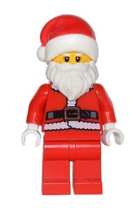 Santa, red legs, fur lined jacket, white eyebrows, wrinkles hol082