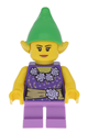 Female elf wearing a dark purple top - hol085