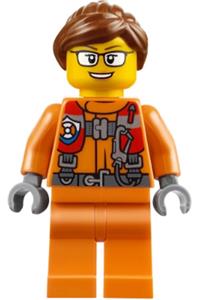 Coast Guard Female Minifigure - Coast Guard City Female - hol108