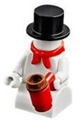 Snowman with 2 x 2 Curved Top Brick legs - hol130