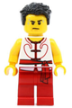 Member 1 of the red and white Dragon Boat Race Team - hol147