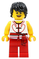 Member 2 of the red and white Dragon Boat Race Team - hol148