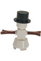 Snowman with 2 x 2 Truncated Cone as Legs - hol170