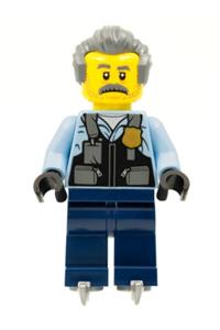 Sam Grizzled Minifigure - Sam Grizzled wearing ice skates - hol247