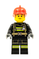 Bob, a fire fighter, wearing a red hat - hol248