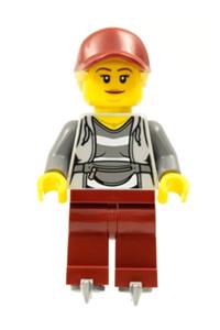 Crook Big Betty Minifigure - Crook Big Betty police minifigure wearing ice skates - hol250