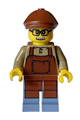 Lodge Owner - Male, Reddish Brown Apron, Sand Blue Legs, Reddish Brown Flat Cap, Moustache, Glasses - hol328