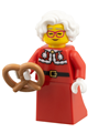 Mrs. Claus wearing a red jacket and a plain skirt - hol376