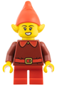 Female elf wearing a red outfit - hol431