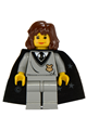 Hermione Granger, Hogwarts Torso, Light Gray Legs, Black Cape with Stars - hp003