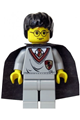 Harry Potter, Gryffindor Shield Torso, Light Gray Legs, Black Cape with Stars - hp005