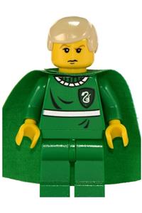 Draco Malfoy Minifigure - Draco Malfoy in a green Quidditch uniform - hp020
