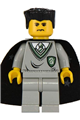 Ron/Crabbe, Slytherin Torso, Light Gray Legs, Black Cape with Stars - hp027