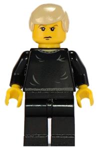 Draco Malfoy Minifigure - Draco Malfoy wearing a black sweater - hp037