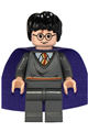 Harry Potter, Gryffindor Stripe Torso, Dark Bluish Gray Legs, Violet Cape - hp051