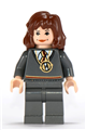 Hermione Granger, Gryffindor Stripe Torso w/ Necklace, Dark Bluish Gray Legs - hp054