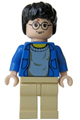 Harry Potter, Blue Open Shirt Torso, Tan Legs, Light Nougat Hands & Head - hp059