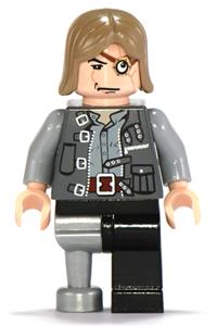 Professor Mad-Eye Moody Minifigure - Professor Mad-Eye Moody with a peg leg - hp070