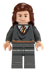 Hermione Granger, Gryffindor Stripe Torso, Reddish Brown Female Hair Mid-Length hp083