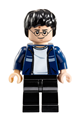 Harry Potter, dark blue open jacket with stripe, black legs - hp087