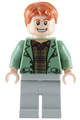 Arthur Weasley, Sand Green Open Jacket, Light Bluish Gray Legs - hp089
