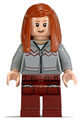Ginny Weasley wearing light bluish gray knitwear with dark red legs and pocket pattern - hp090