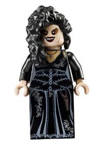 Bellatrix Lestrange, Printed Black Dress, Long Black Hair hp092