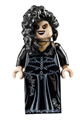 Bellatrix Lestrange, Printed Black Dress, Long Black Hair - hp092
