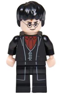 Harry Potter, Black Long Coat and Vest, Dark Red Shirt and Tie hp133