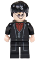 Harry Potter, Black Long Coat and Vest, Dark Red Shirt and Tie - hp133