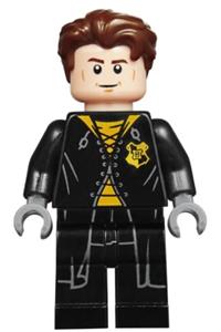 Cedric Diggory Minifigure - Cedric Diggory wearing a black and yellow uniform - hp179
