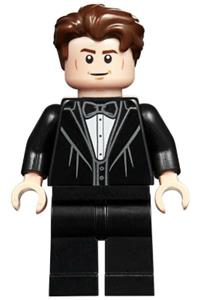 Cedric Diggory Minifigure - Cedric Diggory wearing a black suit and bow tie - hp188