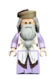 Albus Dumbledore in a dark tan hat and lavender robe - hp190