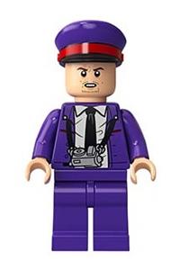 Stan Shunpike Minifigure - Stan Shunpike in knight bus conductor uniform, red band on hat - hp192