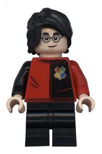 Harry Potter Minifigure - Harry Potter, Tournament Uniform Paneled Shirt, Detailed - hp195