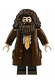 Rubeus Hagrid wearing a reddish brown topcoat with buttons - hp200