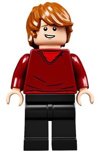 Ron Weasley Minifigure - Ron Weasley dressed in a dark red sweater with black legs - hp214
