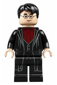 Harry Potter, Dark Red Shirt and Tie, Black Robe hp232