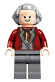 Garrick Ollivander with dark red jacket and hair swept back - hp246