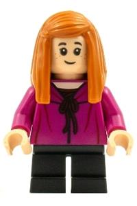 Ginny Weasley Minifigure - Ginny Weasley wearing a magenta shirt - hp249
