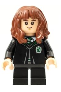 Hermione Granger Minifigure - Hermione Granger in Slytherin robe - hp286